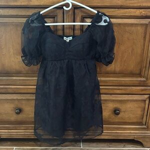 Elegant Black Mini Dress